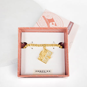 Secret Scriptures Bracelet: Faith - Gold